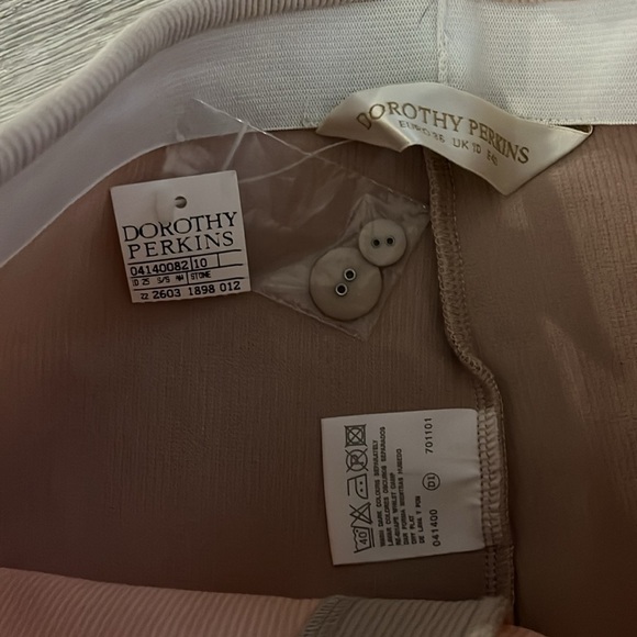 Dorothy Perkins stone ribbed high waist laying flat Inseam front rise leggings - Picture 4 of 8